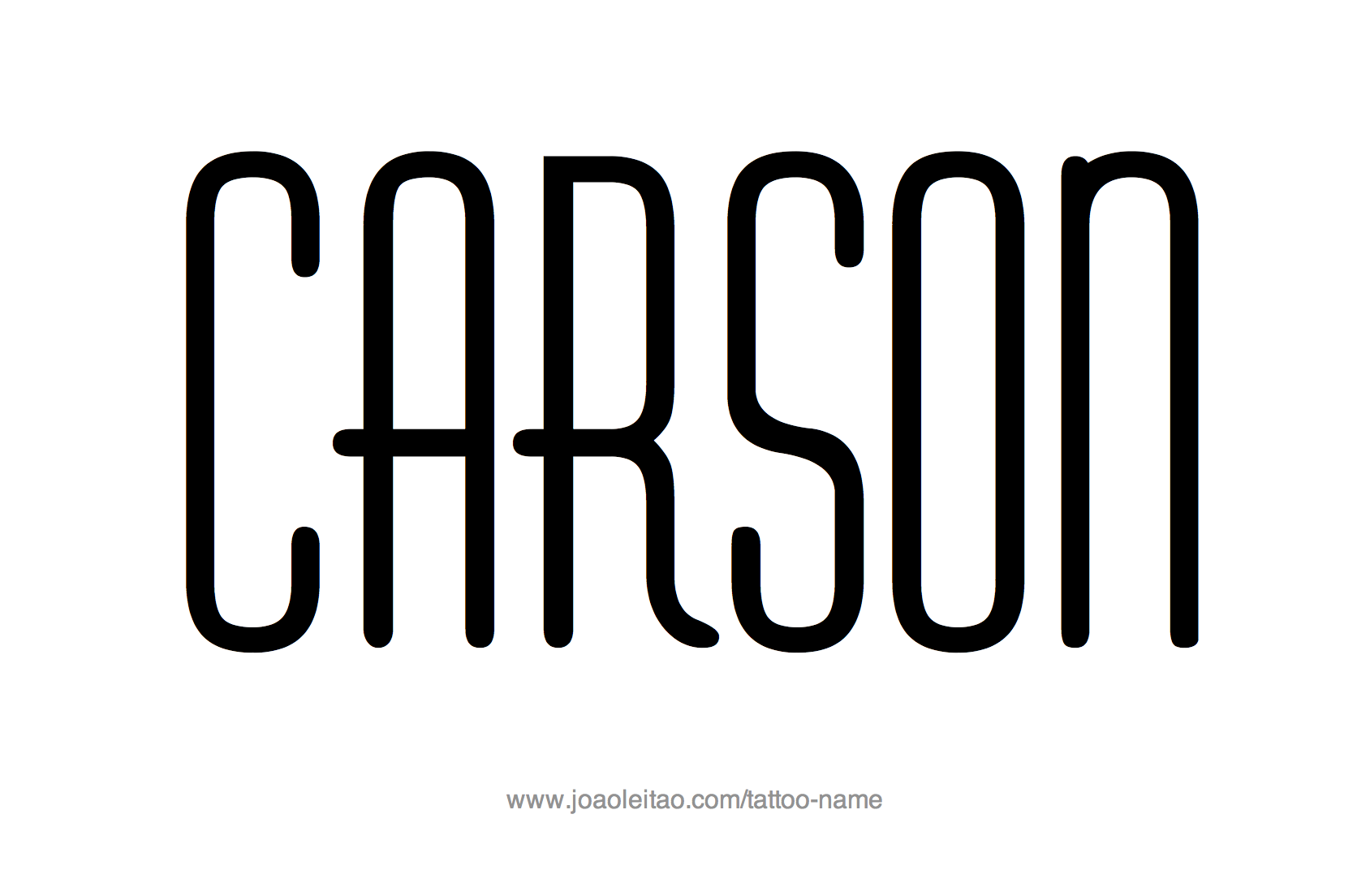 carson-name-tattoo-designs